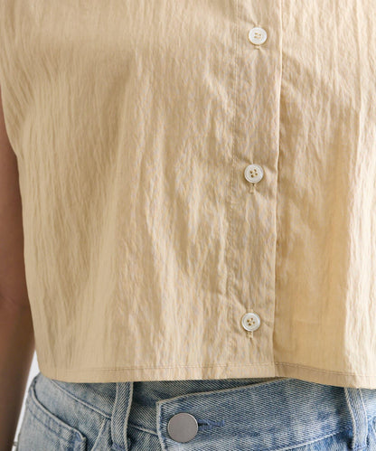 mystic 後背設計短款襯衫