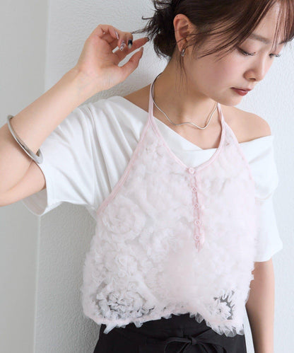 mystic 網紗花卉設計 束胸上衣