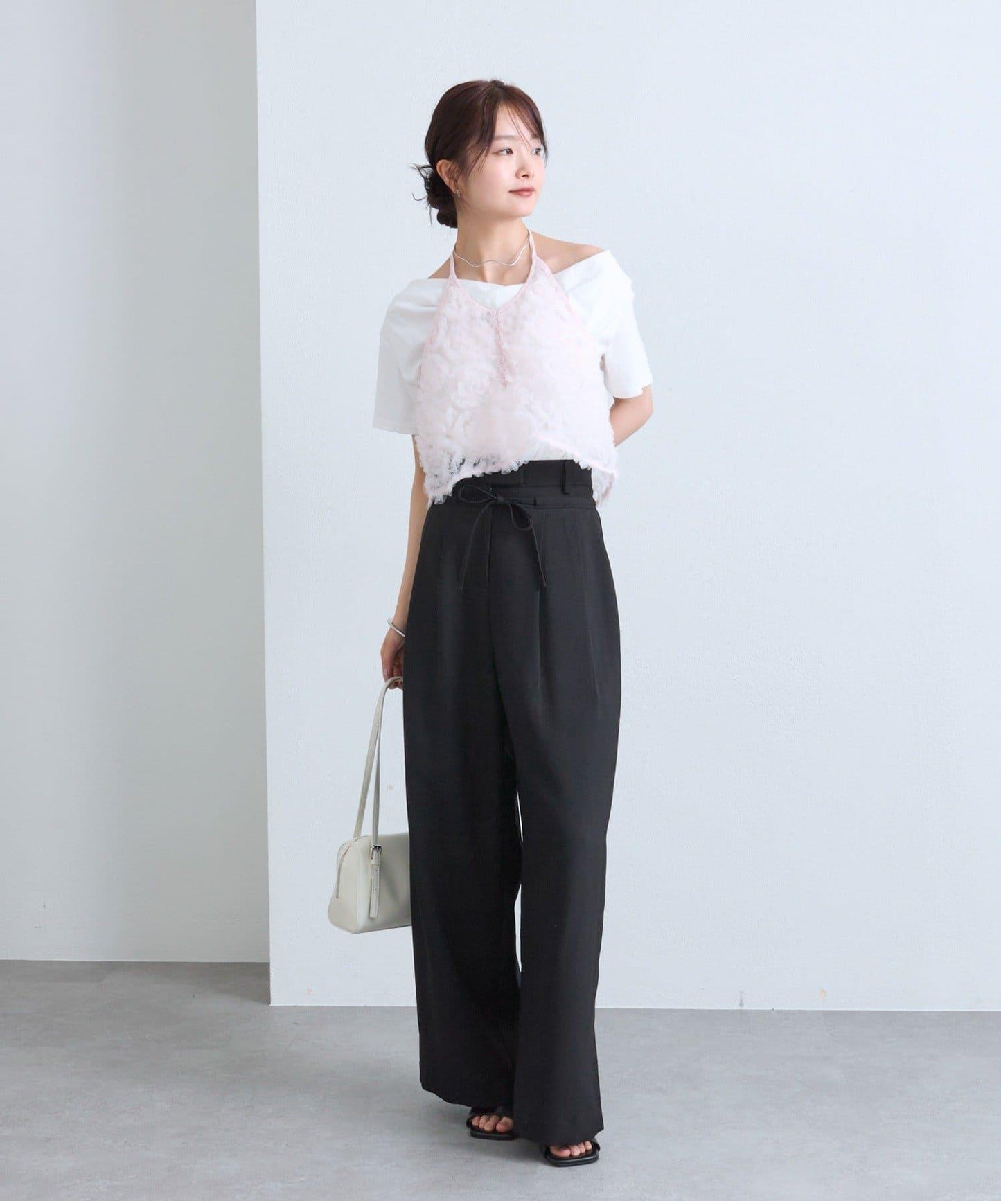 mystic 網紗花卉設計 束胸上衣