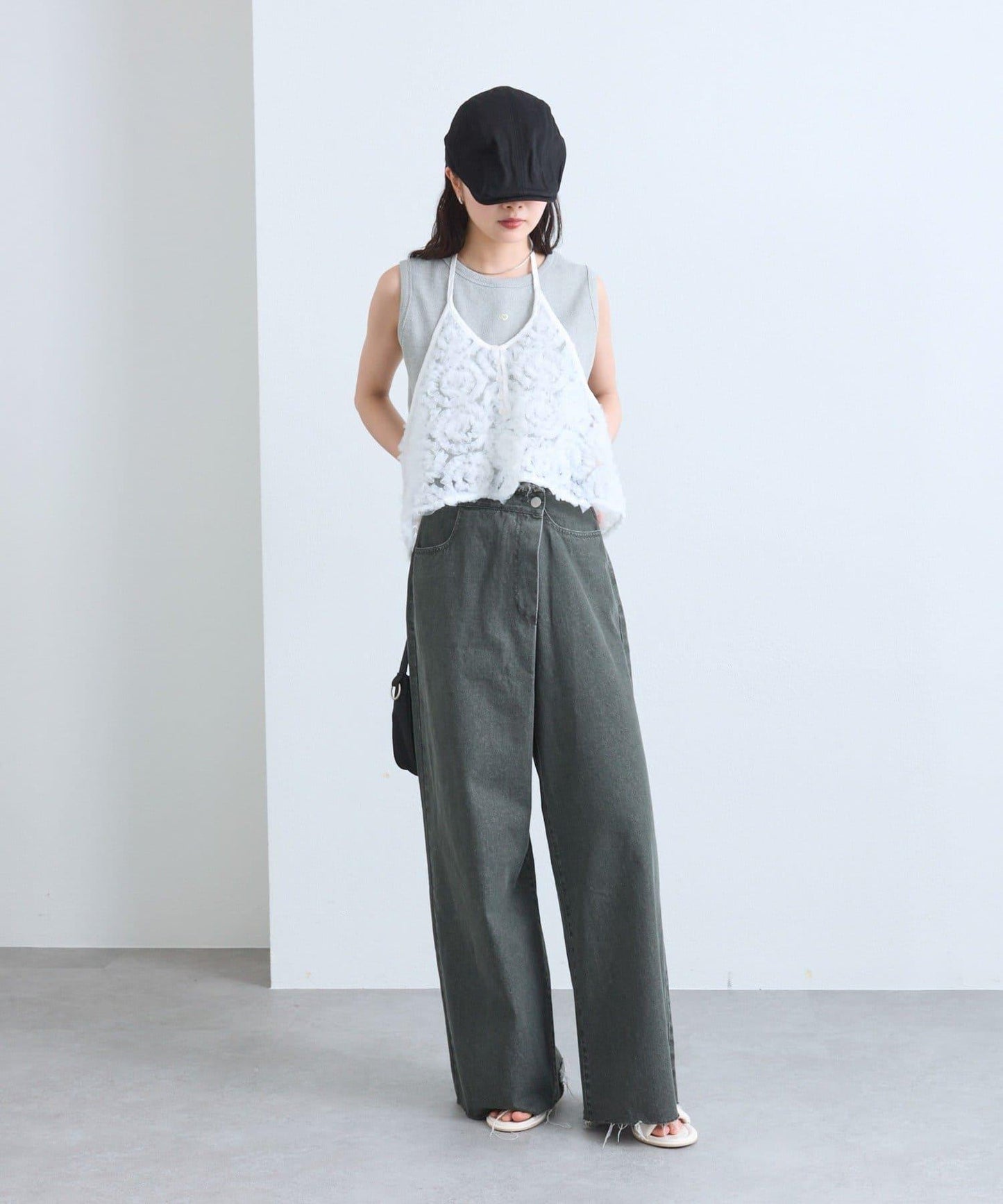 mystic 網紗花卉設計 束胸上衣