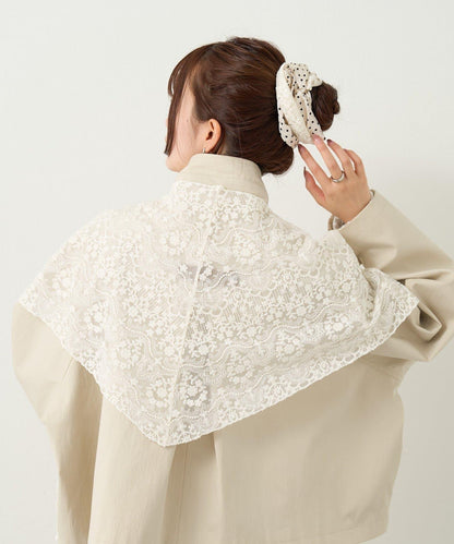 多種蕾絲拼接 絲巾