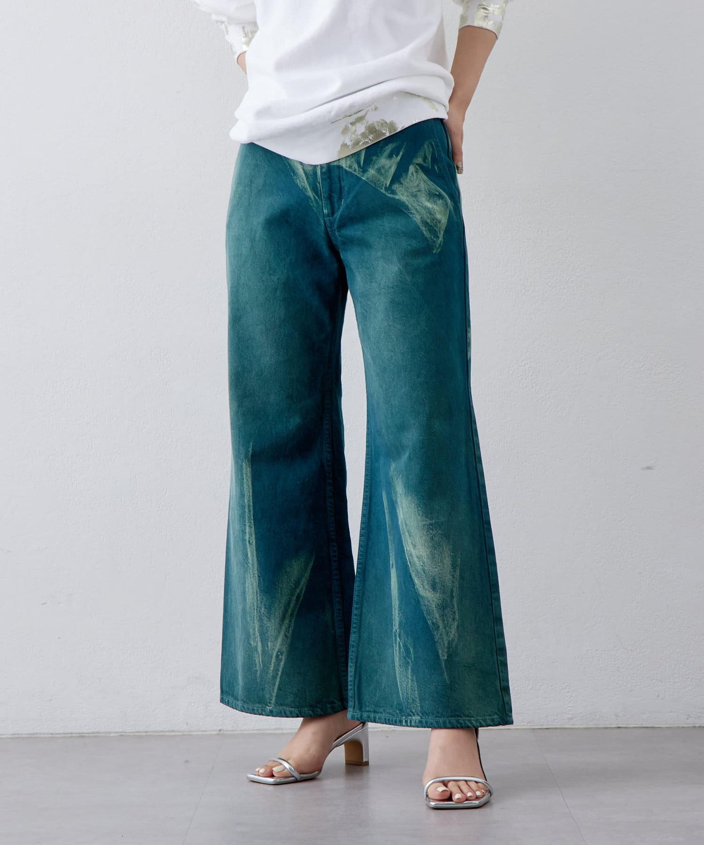 【mystic】ai no de sugo 寬鬆喇叭褲