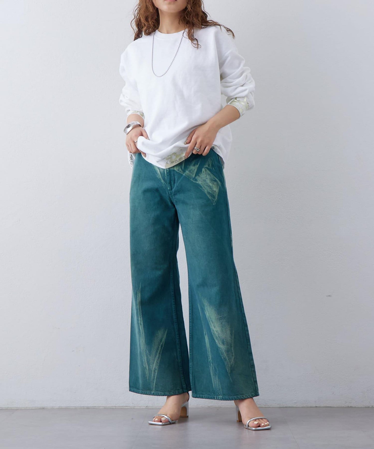 【mystic】ai no de sugo 寬鬆喇叭褲