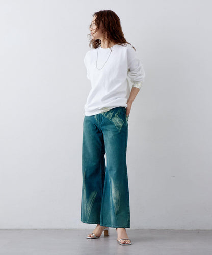 【mystic】ai no de sugo 寬鬆喇叭褲