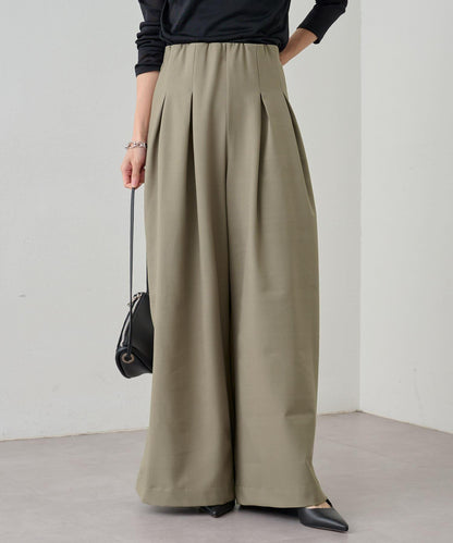 Omekashi 雙褶設計 休閒褲