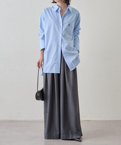 Omekashi 雙褶設計 休閒褲