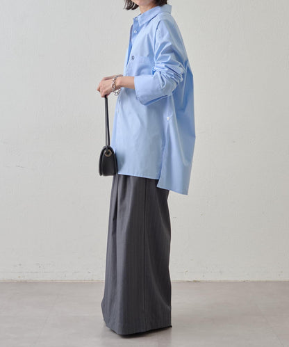 Omekashi 雙褶設計 休閒褲