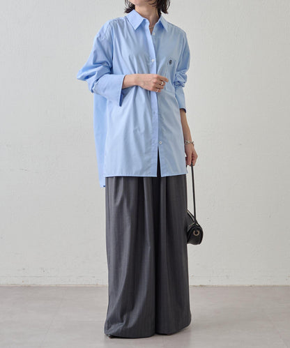 Omekashi 雙褶設計 休閒褲