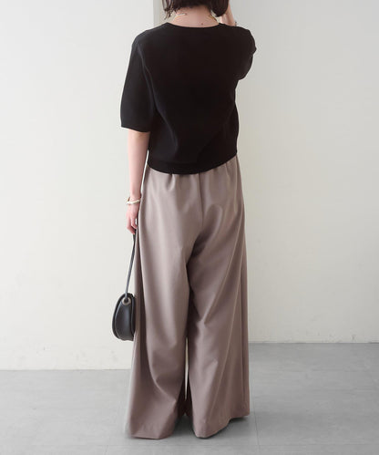 Omekashi 雙褶設計 休閒褲