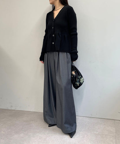 Omekashi 雙褶設計 休閒褲