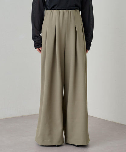 Omekashi 雙褶設計 休閒褲