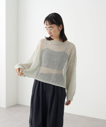 Omekashi 網眼寬鬆針織套頭衫