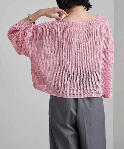 Omekashi 網眼寬鬆針織套頭衫