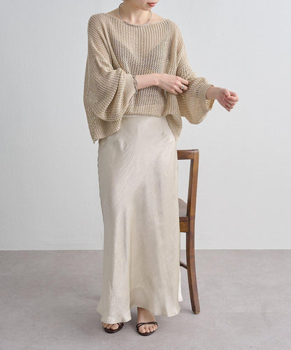 Omekashi 網眼寬鬆針織套頭衫