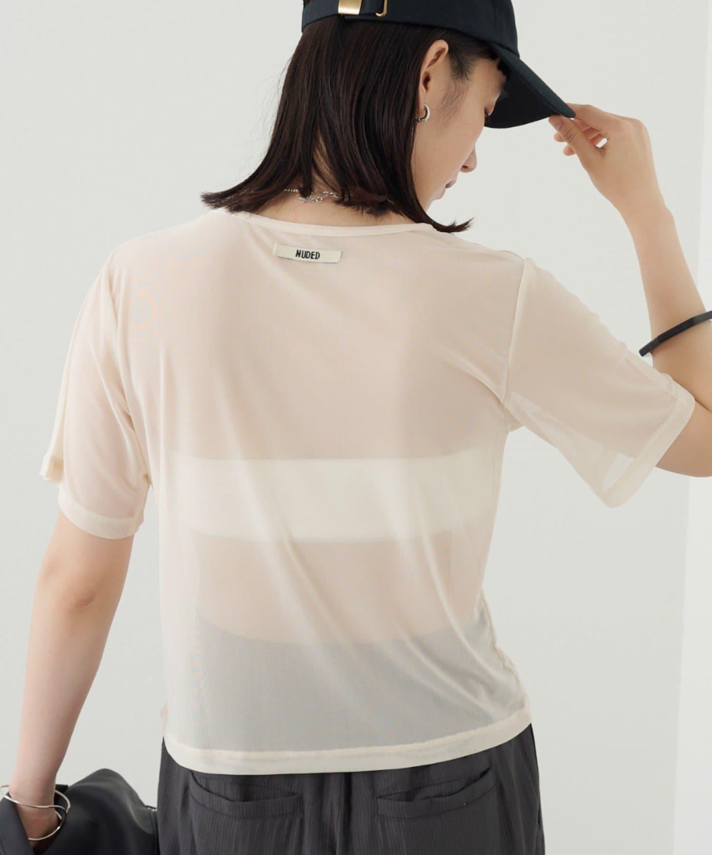 Omekashi NUDED薄紗T恤