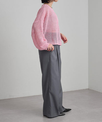 Omekashi 網眼寬鬆針織套頭衫