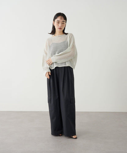 Omekashi 網眼寬鬆針織套頭衫