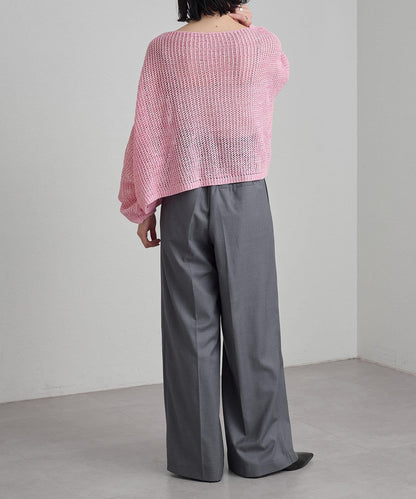 Omekashi 網眼寬鬆針織套頭衫