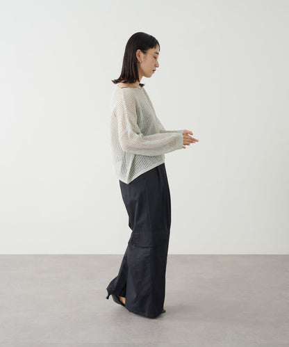 Omekashi 網眼寬鬆針織套頭衫