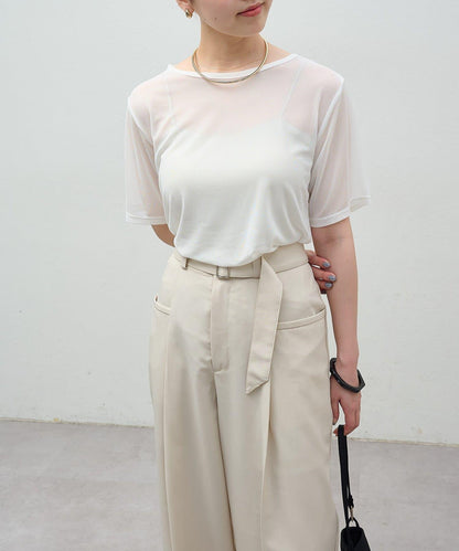 Omekashi NUDED薄紗T恤