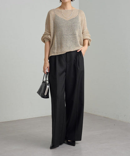 Omekashi 網眼寬鬆針織套頭衫