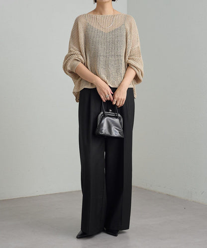 Omekashi 網眼寬鬆針織套頭衫