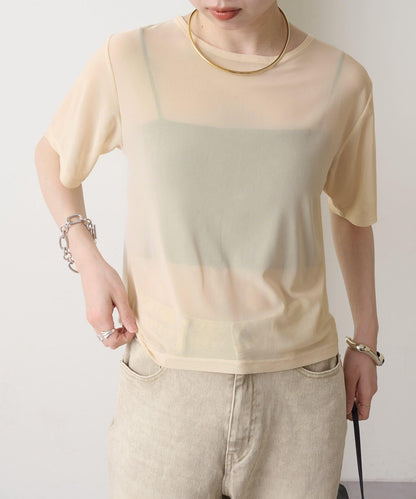Omekashi NUDED薄紗T恤