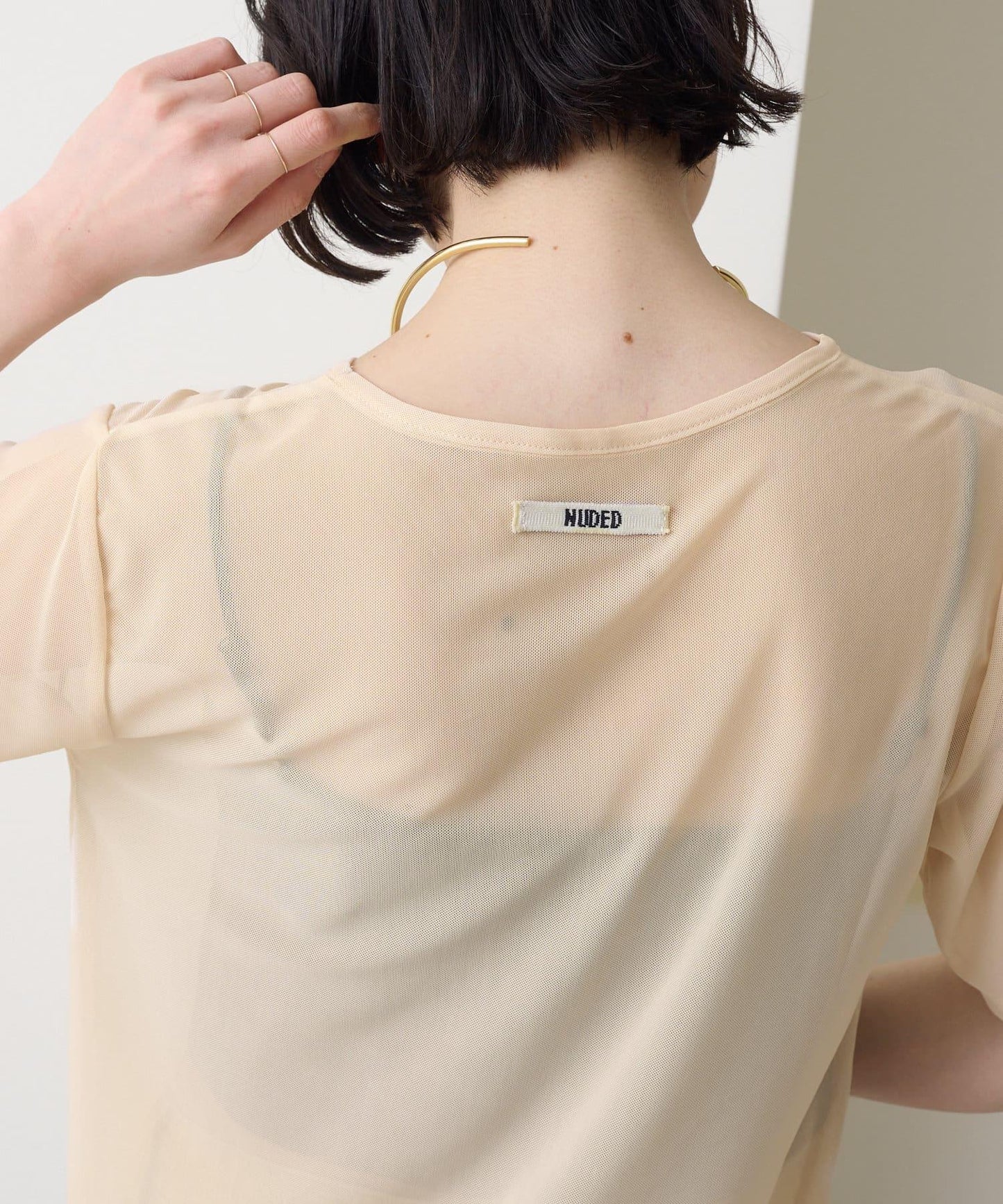 Omekashi NUDED薄紗T恤