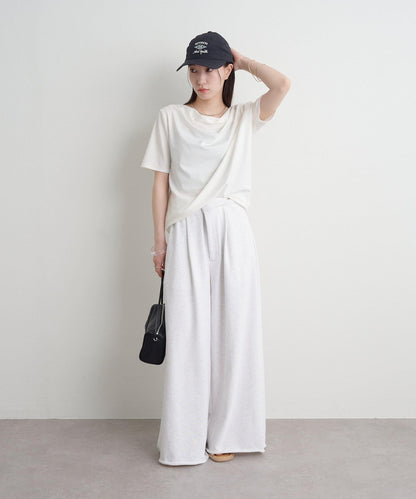 Omekashi 衛衣面料闊腿褲