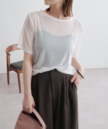 Omekashi NUDED薄紗T恤