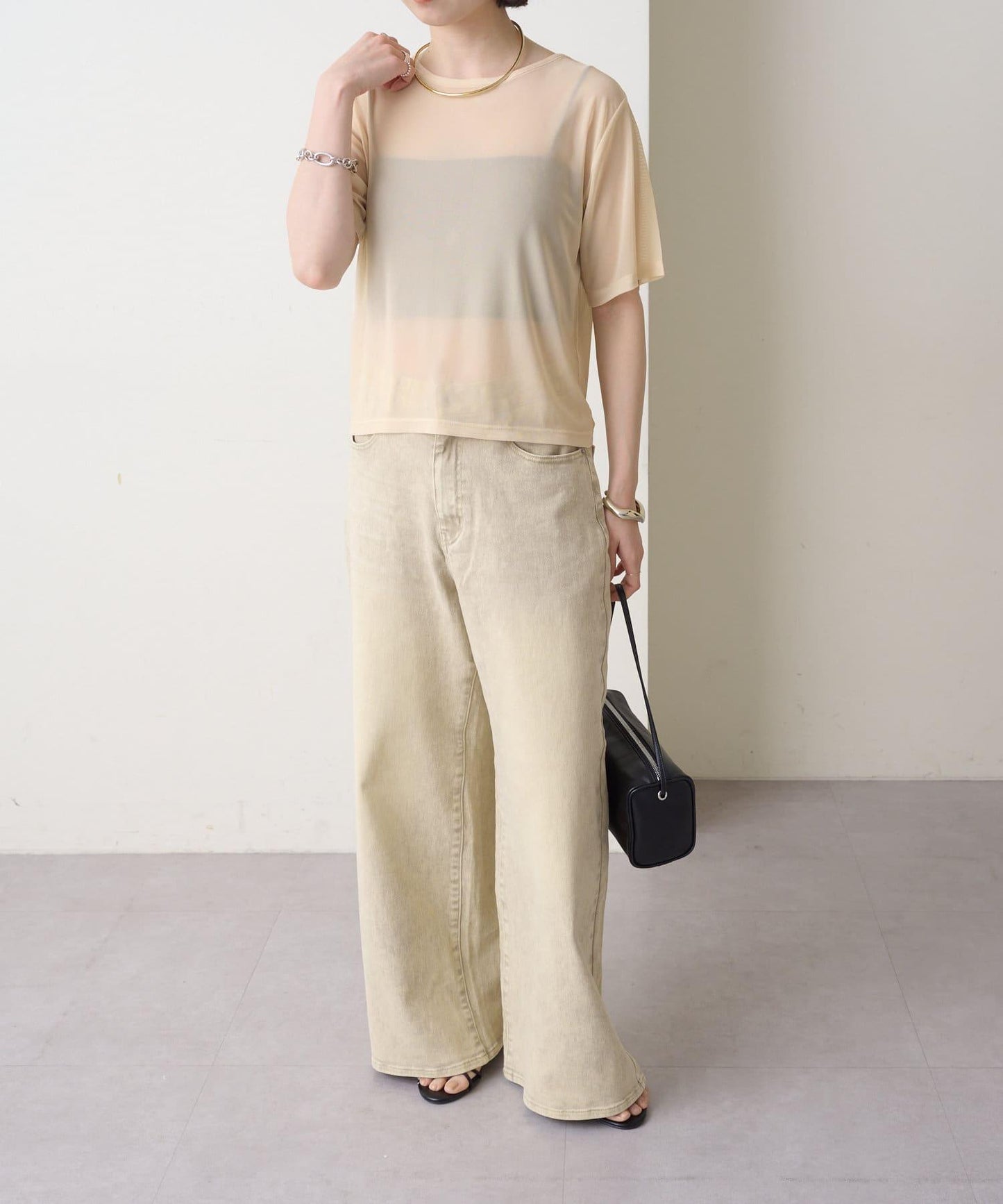 Omekashi NUDED薄紗T恤