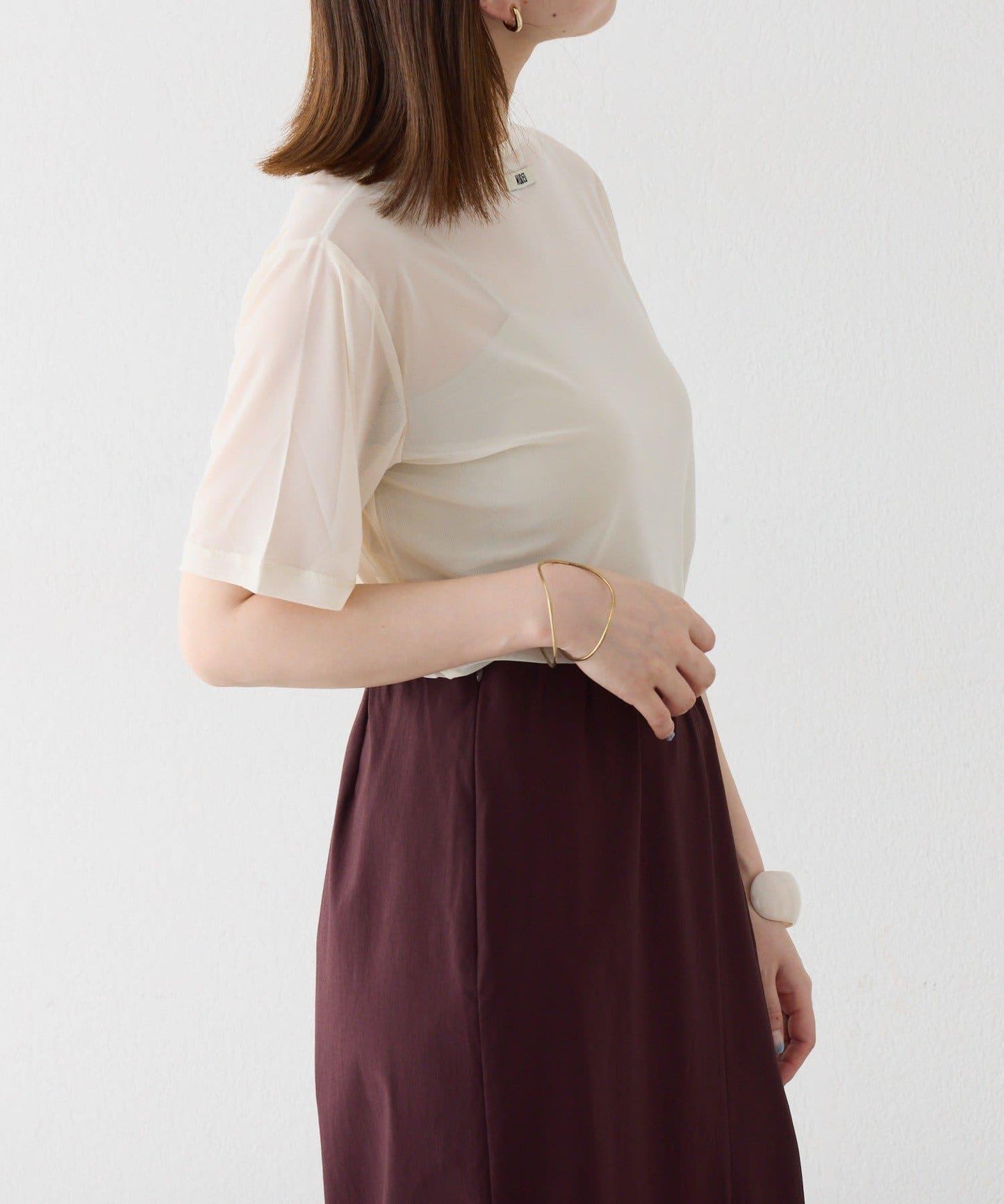 Omekashi NUDED薄紗T恤