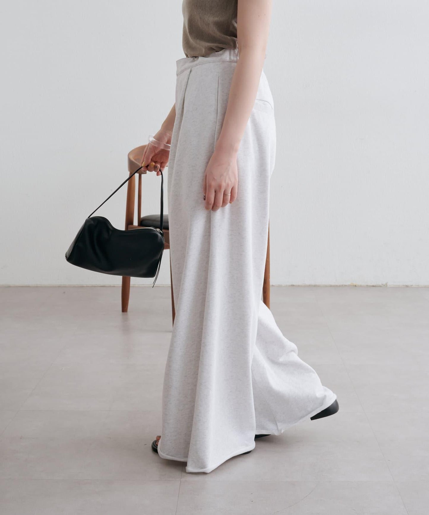 Omekashi 衛衣面料闊腿褲