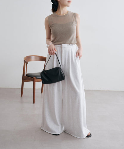 Omekashi 衛衣面料闊腿褲