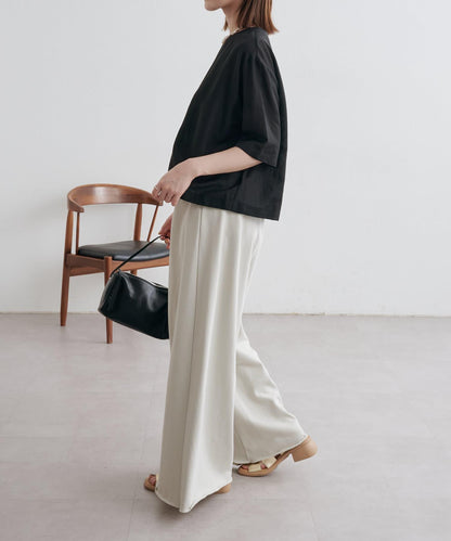 Omekashi 衛衣面料闊腿褲