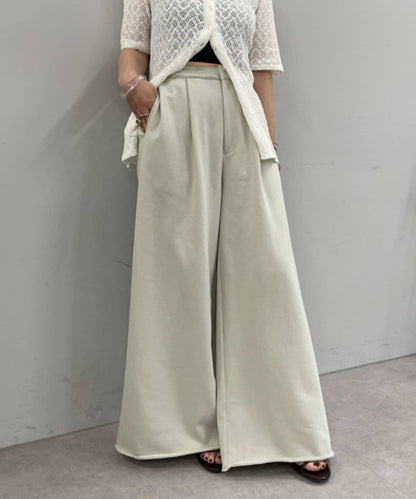 Omekashi 衛衣面料闊腿褲