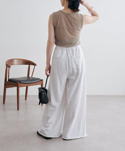 Omekashi 衛衣面料闊腿褲