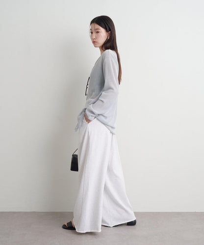 Omekashi 衛衣面料闊腿褲