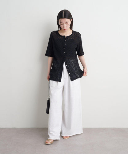 Omekashi 衛衣面料闊腿褲
