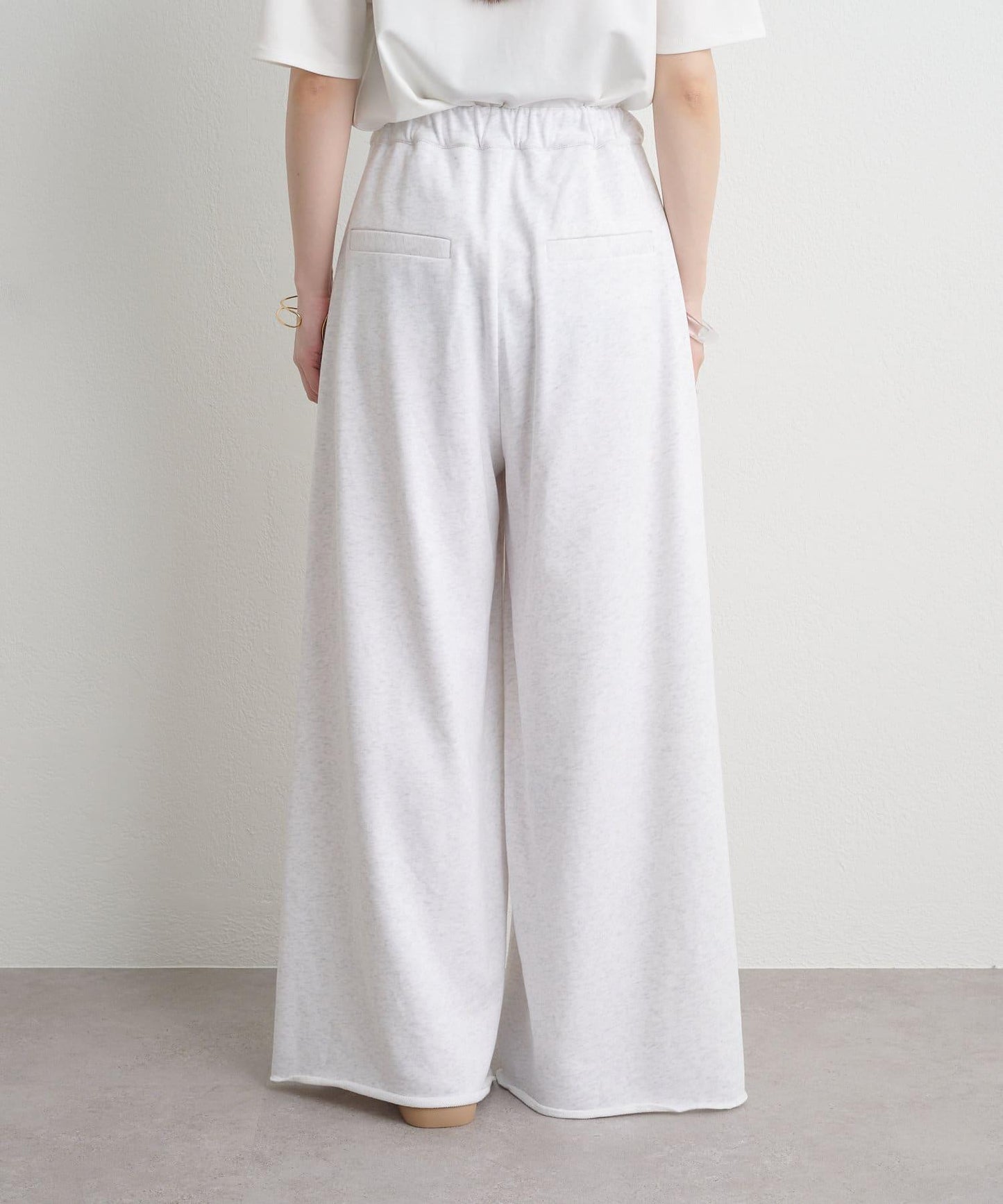 Omekashi 衛衣面料闊腿褲