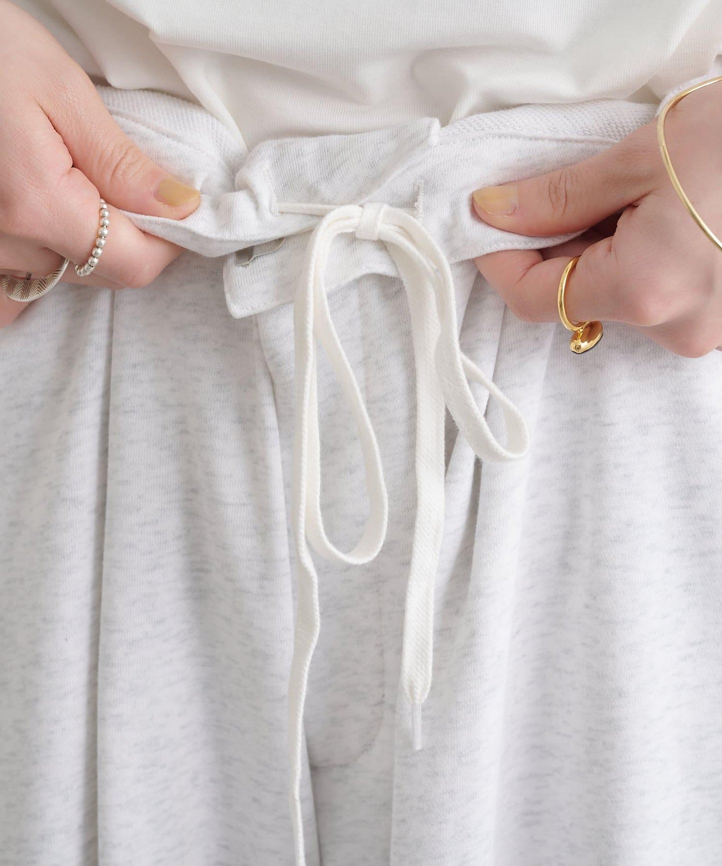 Omekashi 衛衣面料闊腿褲