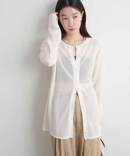 Omekashi 2WAY網眼針織開衫
