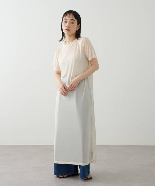 Omekashi 短袖網紗連衣裙