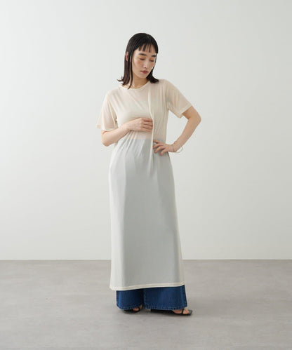 Omekashi 短袖網紗連衣裙