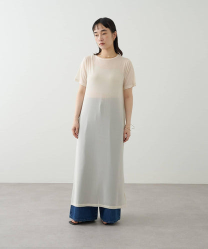 Omekashi 短袖網紗連衣裙