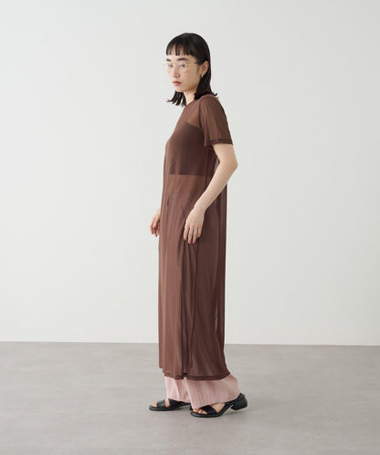 Omekashi 短袖網紗連衣裙