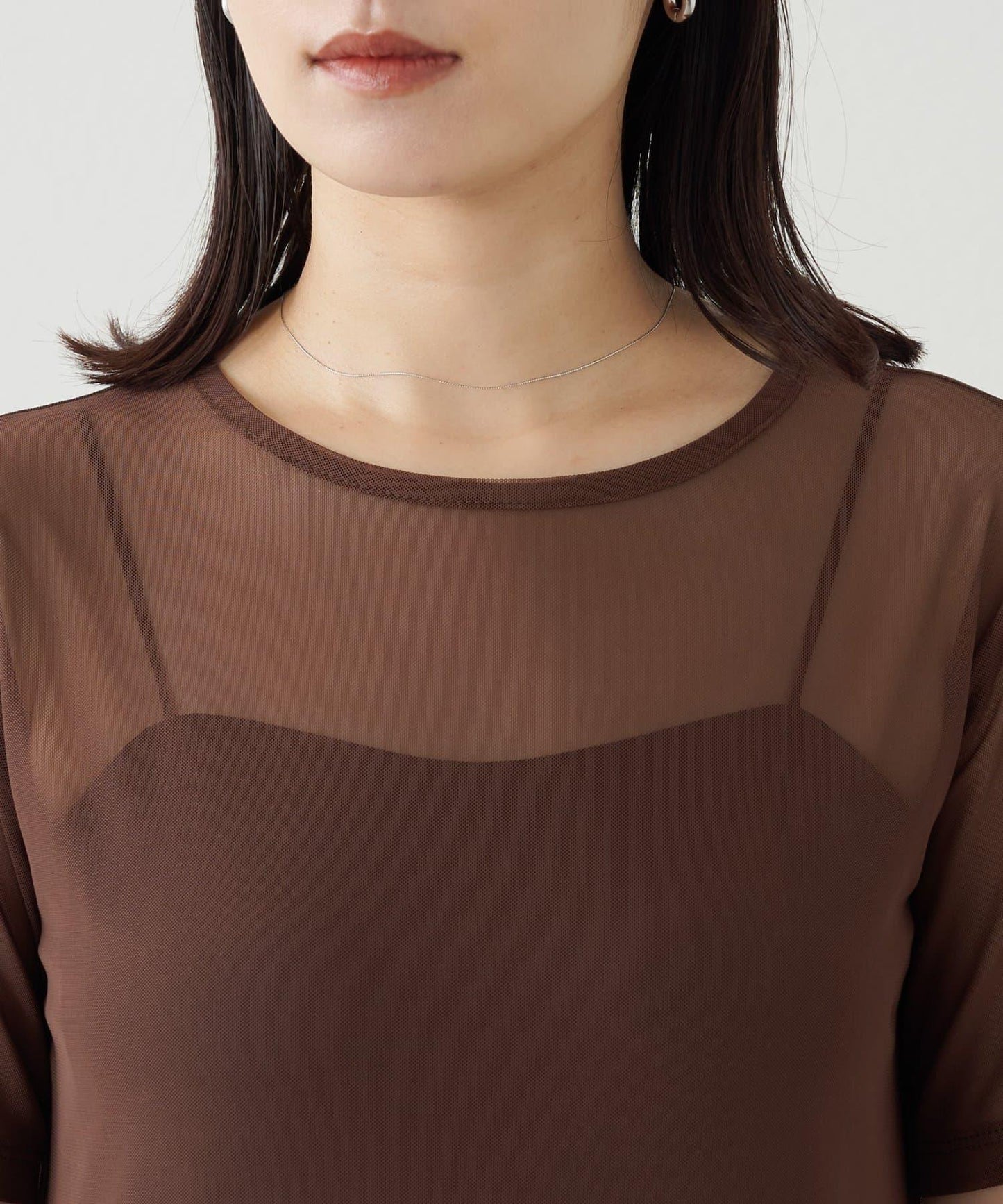 Omekashi 短袖網紗連衣裙