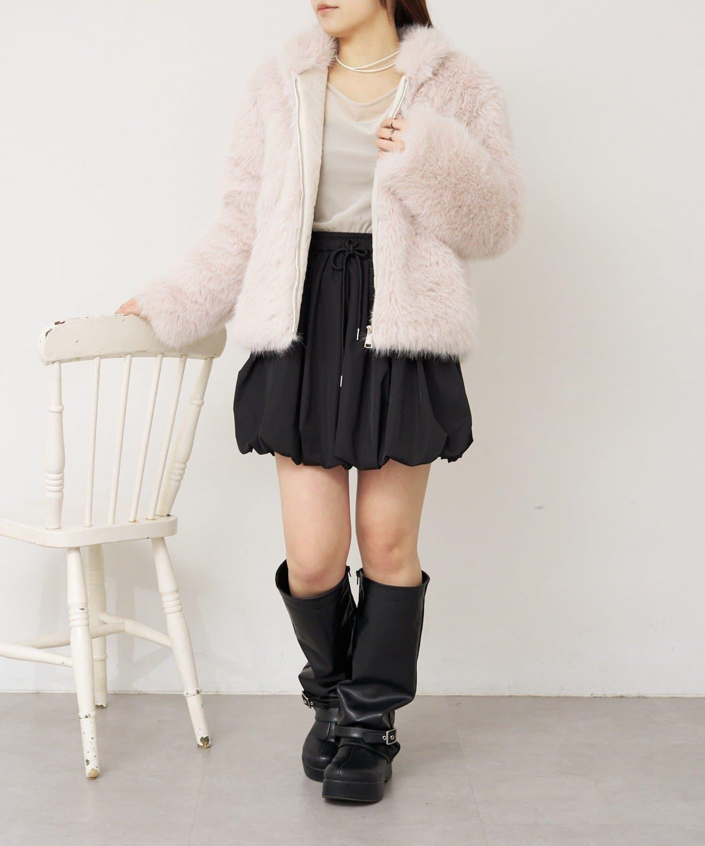 RAY CASSIN 毛絨短外套