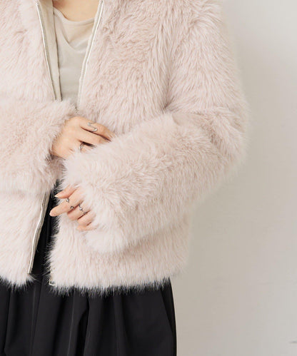 RAY CASSIN 毛絨短外套