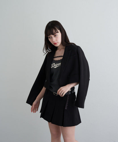 蕾絲Logo帶胸墊疊穿吊帶背心